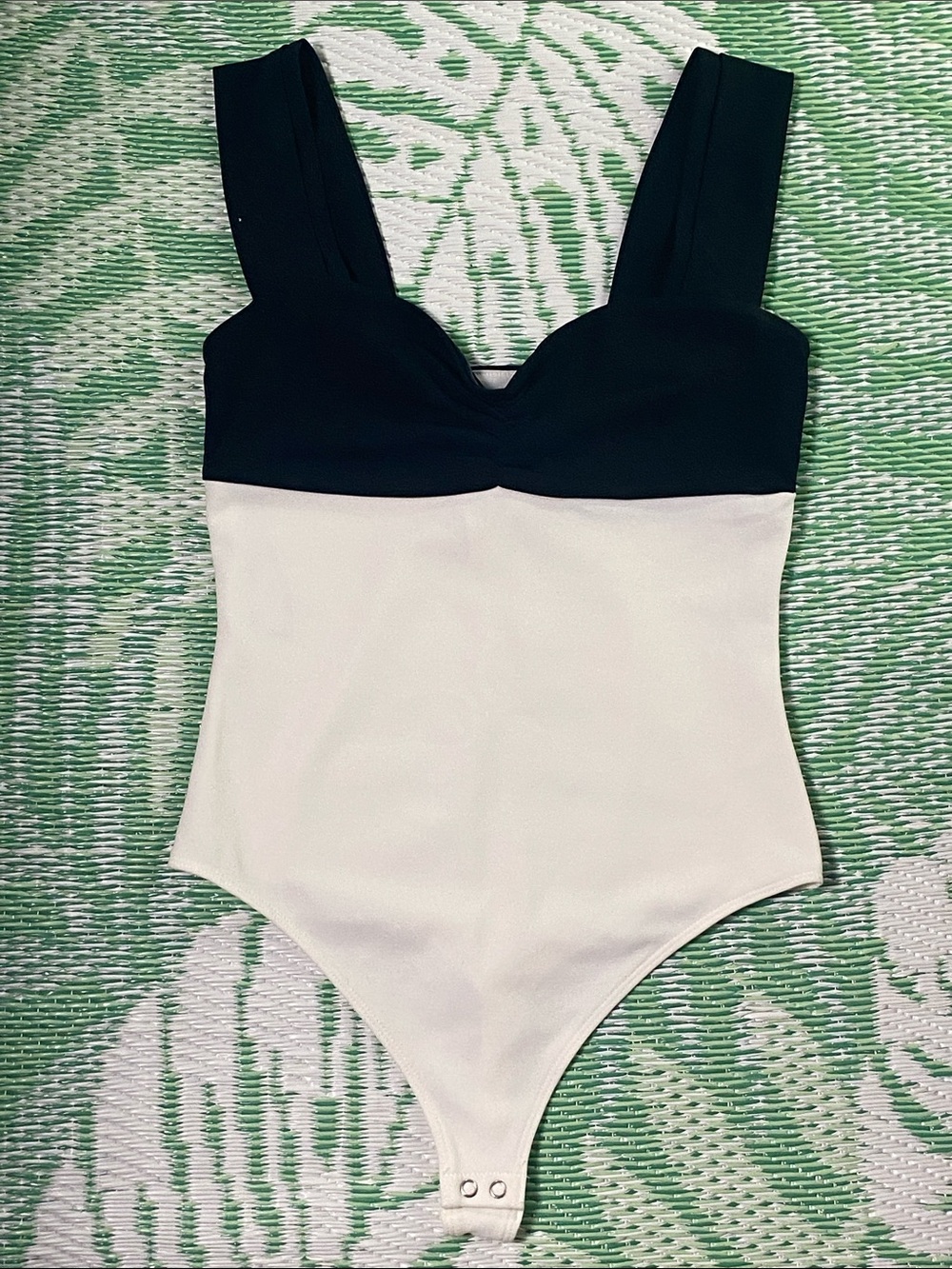 Express Black/Ivory Tank Bodysuit -Small - BRAND NEW!